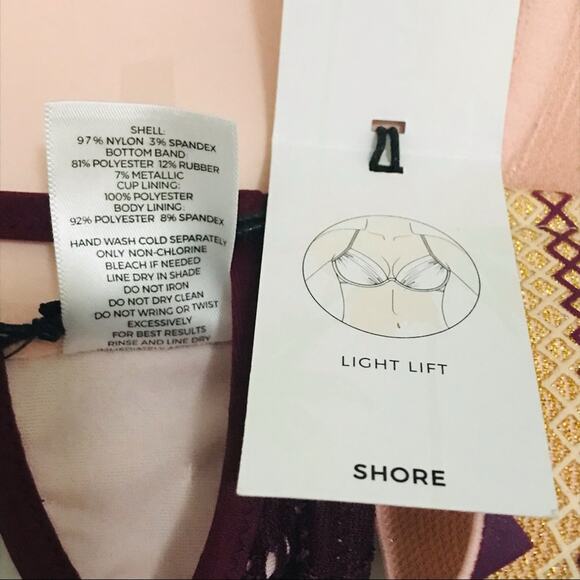 Shade and shore Lightly Lined Purple Passion bikini top size 34B - Picture 3 of 4